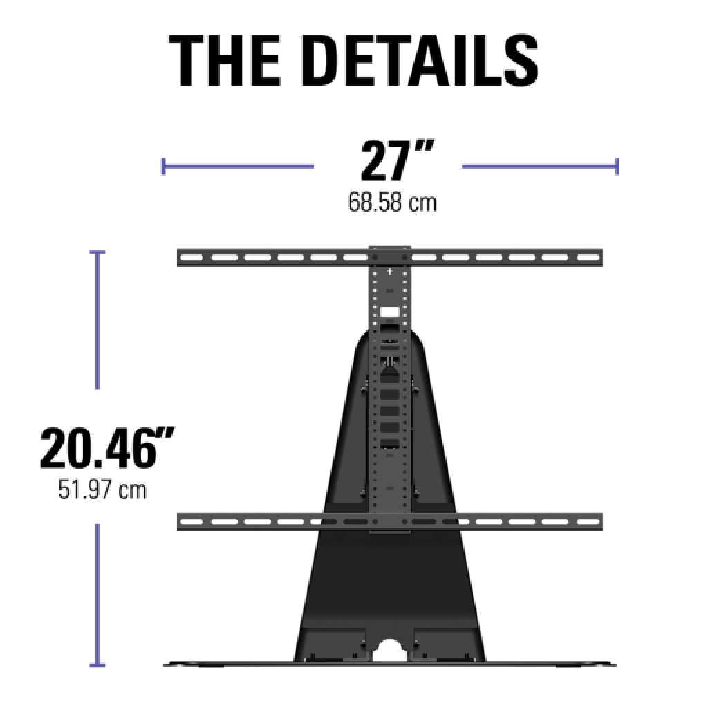 Support TV mural orientable et inclinable 26-55 66-138cm 32 40 42 46 50  52 55 4260397651247